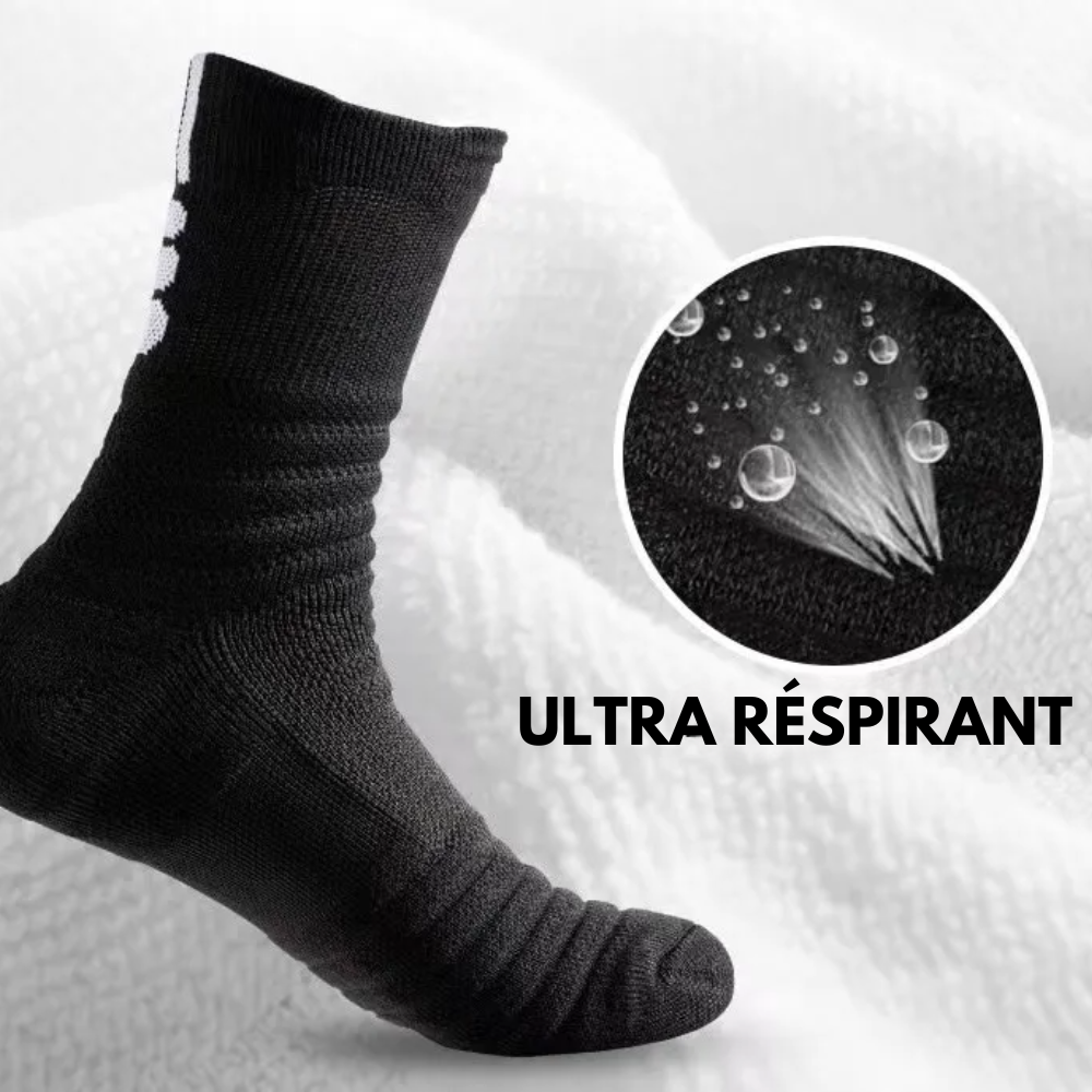 Chaussettes de Basketball Mi-Montante Crew - Pack de 3