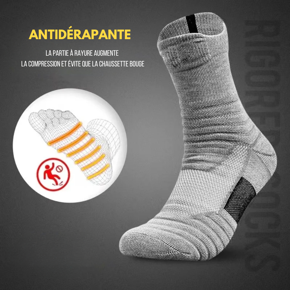 Chaussettes de Basketball Mi-Montante Crew - Pack de 3