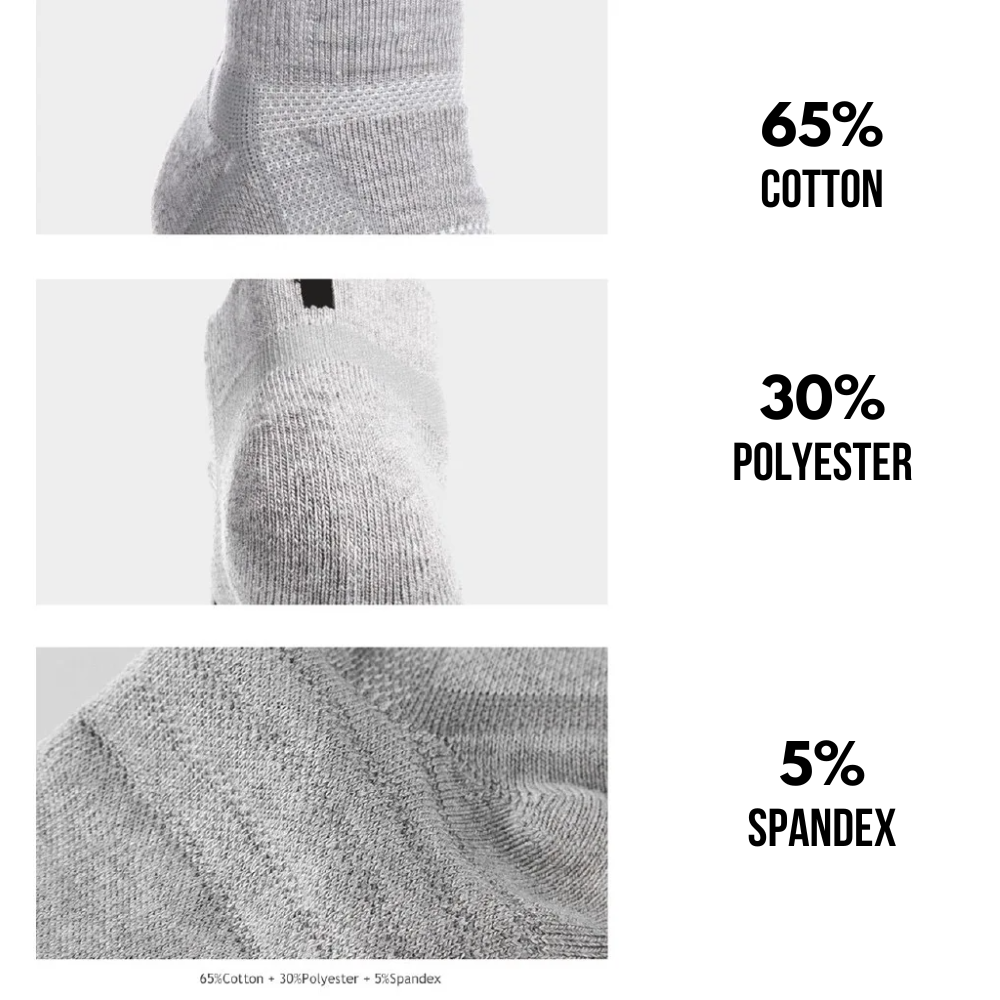 Chaussettes de Basketball Mi-Montante Crew - Pack de 3