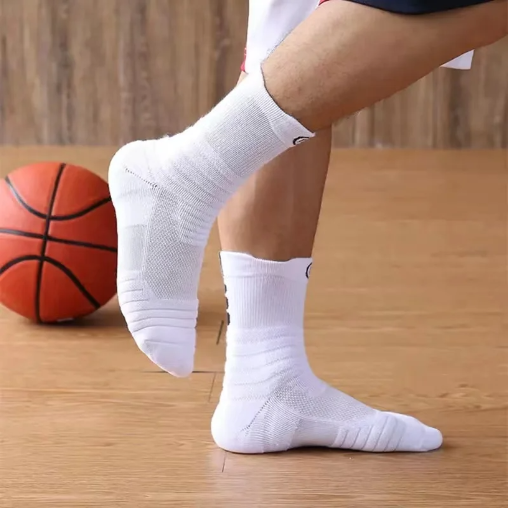 Chaussettes de Basketball Mi-Montante Crew - Pack de 3