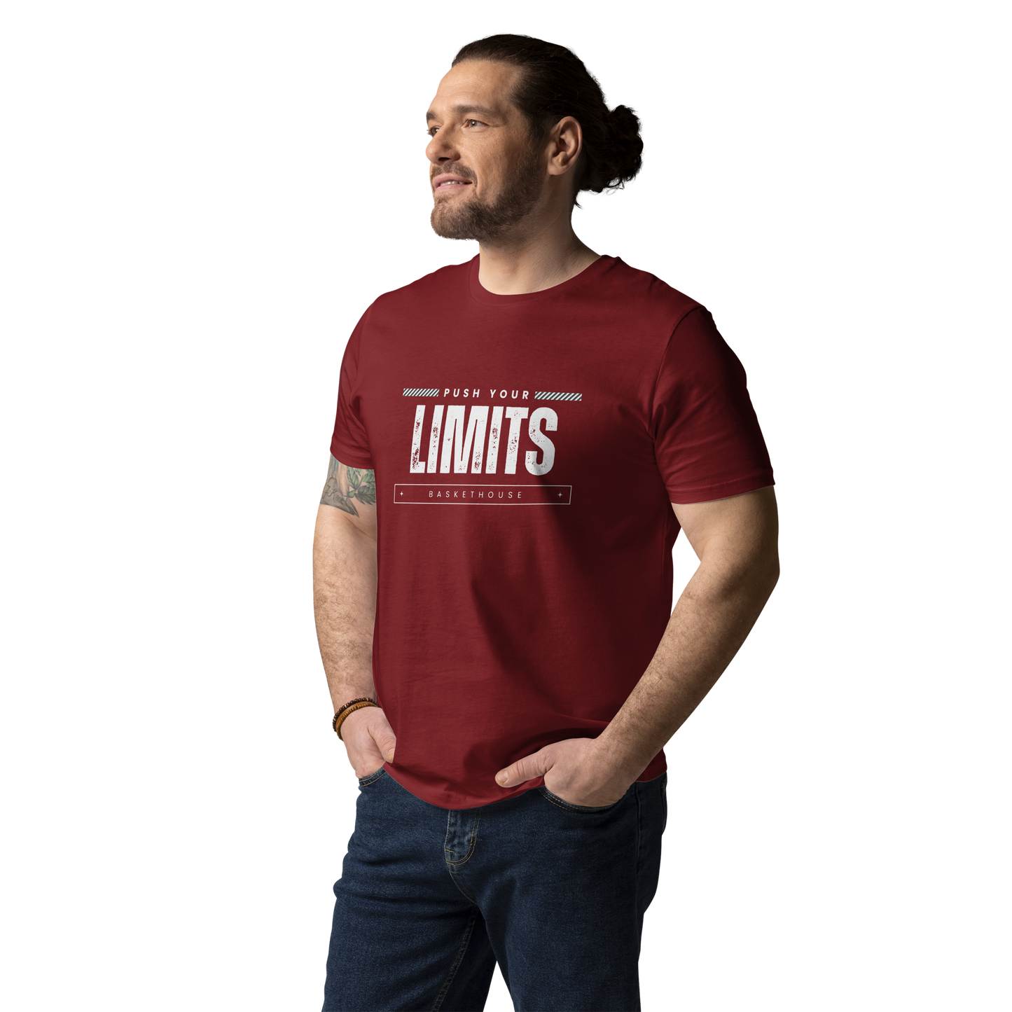 T-shirt de basketball - Push Your Limits - coton bio